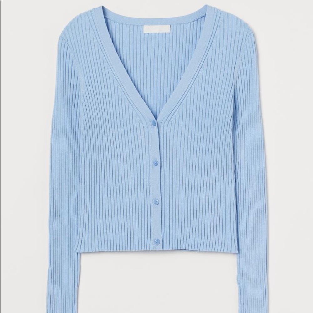 Rib-knit Cardigan
